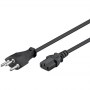 Goobay | Power cable | Power IEC 60320 C13 | Power IEC 60906-1 | 2 m | Black - 3